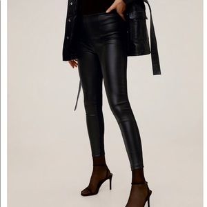 Vegan leather leggings
